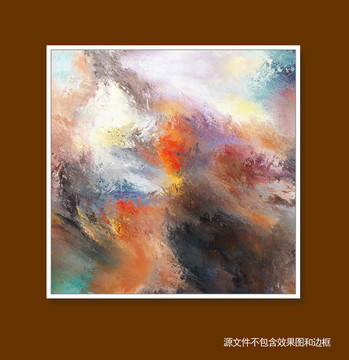 抽象油畫