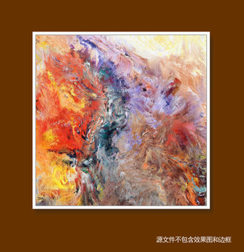 抽象油畫