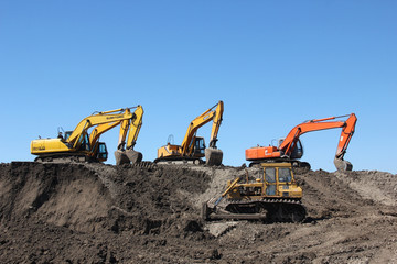 挖掘机 推土机 工程机械