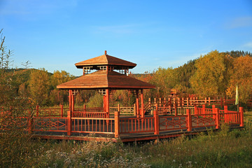 木制观景台