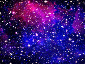 紫色星空軟膜背景墻