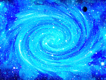 漩渦星空背景墻