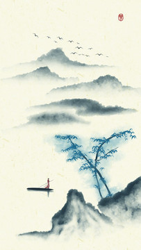 寫意山水畫