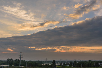 晚霞 彩云 蓝天 夕阳