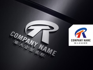 RT字母LOGO TR標(biāo)志設(shè)計(jì)
