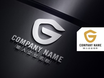 盾牌 G字母 LOGO設計