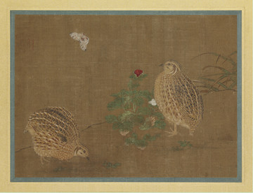 李安忠鵪鶉圖