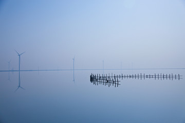 水墨湿地风光 简约照片