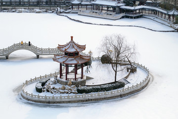 雪景如画 自然景色 白茫茫