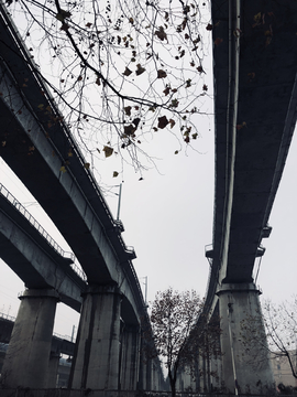 冬季立交桥