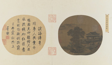 宋人畫層樓春眺圖頁