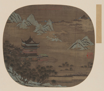高啟云山樓閣圖