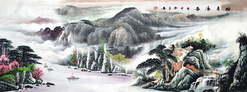 巨幅山水畫