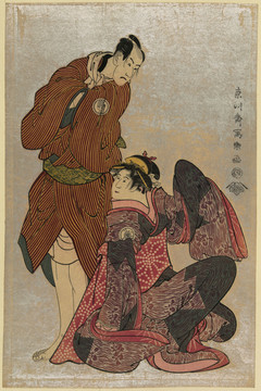 東洲齋 武士歌姬浮世繪