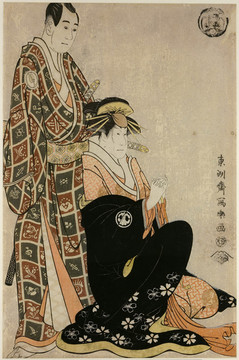 東洲齋 和服歌姬浮世繪