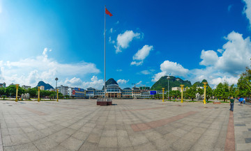 广西罗城县民族文化广场