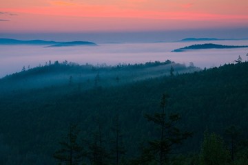 森林云海朝霞