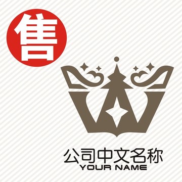 W皇冠贵族奢华logo标志