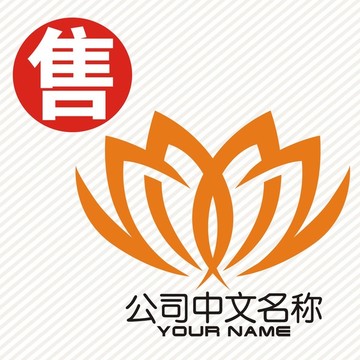 ZM美容荷花莲logo标志