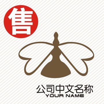 公主婚纱logo标志