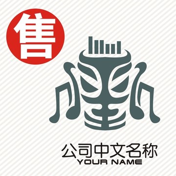 面孔音乐logo标志