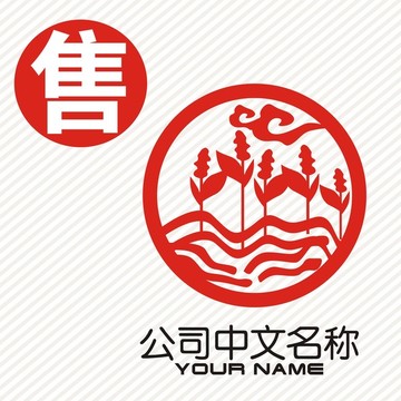 山麦农业logo标志