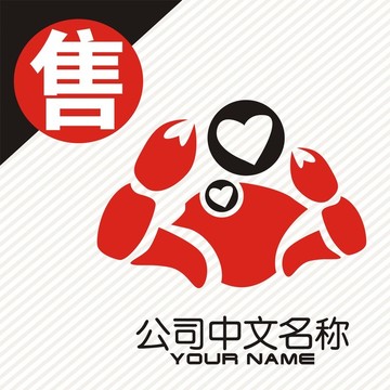 心蟹logo标志