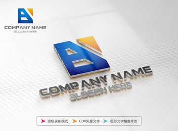 B字母 LOGO设计 标志设计