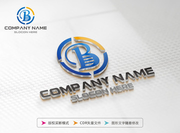 B字母 LOGO設(shè)計