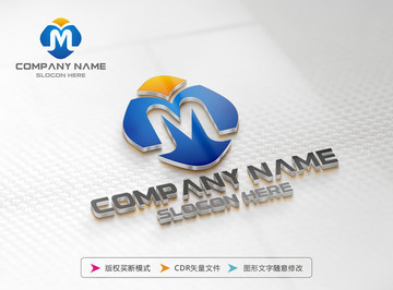 M字母 LOGO设计