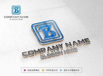 B字母 LOGO設(shè)計