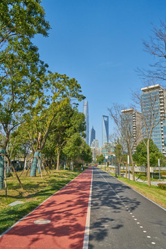 上海滨江大道 健身步道 高清