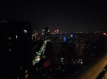 深圳福田区建筑夜晚