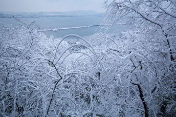 西湖雪景