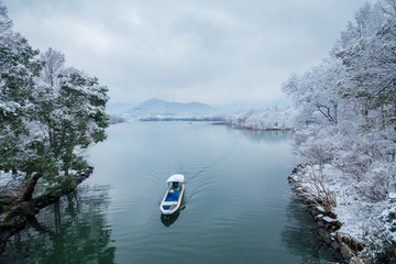 西湖雪景