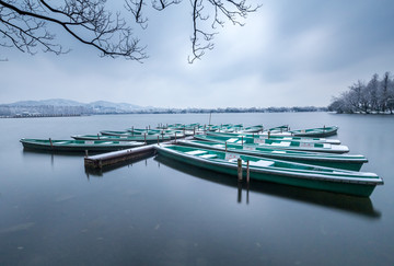 西湖雪景