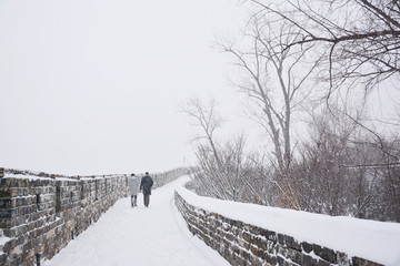 雪中漫步