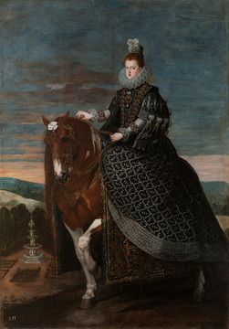 迭戈 女王玛格丽塔汤骑马画像