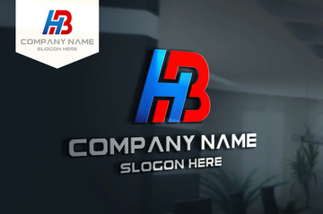 HB字母LOGO設計