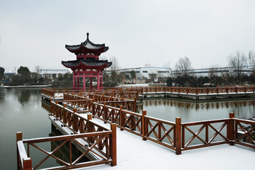 江南雪景