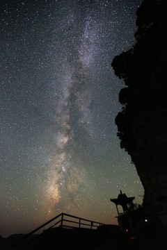 银河浩瀚太行星空