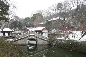 雪景 石桥