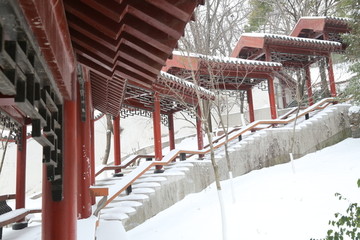 雪景廊桥