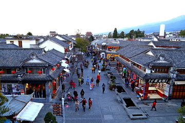 大理古城 夜景 俯瞰