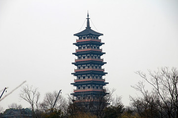 扬州 瘦西湖 大明寺塔