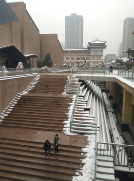 西安 第2次雪景 北郊 大唐西