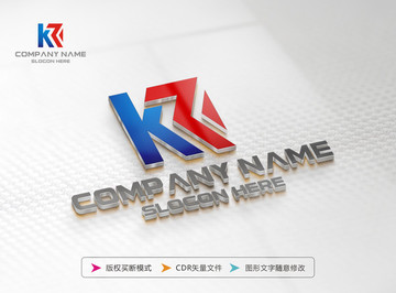 K字母LOGO设计