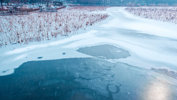 云龙湖风景区雪景