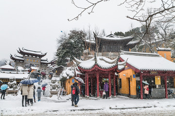 南京鸡鸣寺雪景