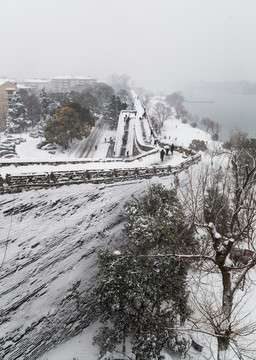 南京明城墙雪景